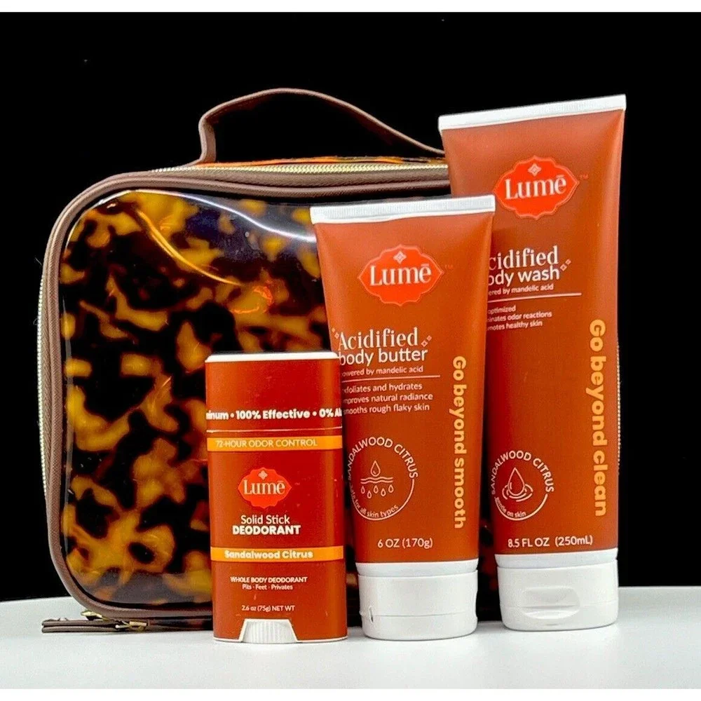 Sandalwood Citrus Solid Deodorant Bundle Acidified Body Wash & Butter Set - Picture 2 of 4